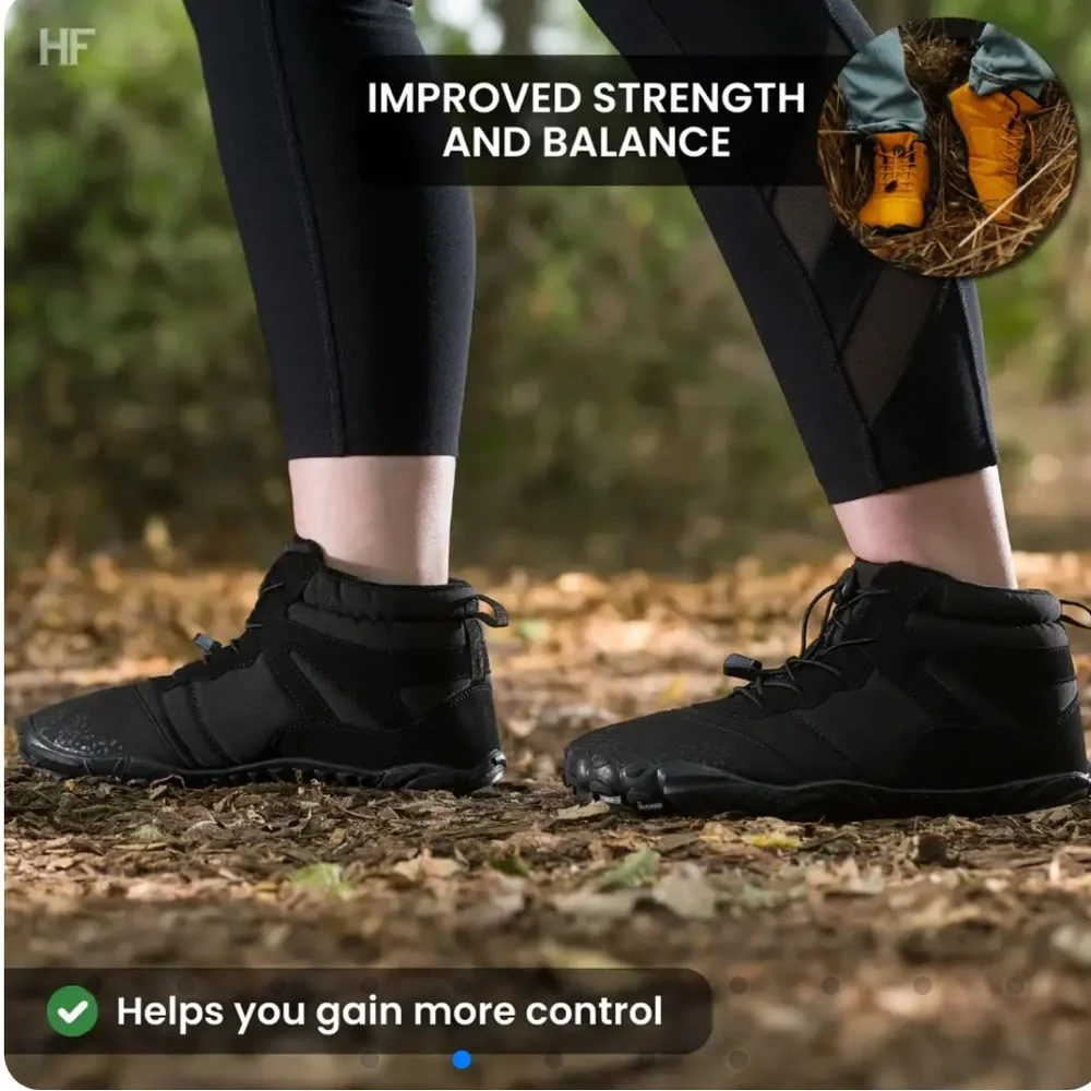 Women’s EU 36 HIKE FOOTWEAR Vindra Flex Non-Slip Winter Hiking‎ Barefoot Boots